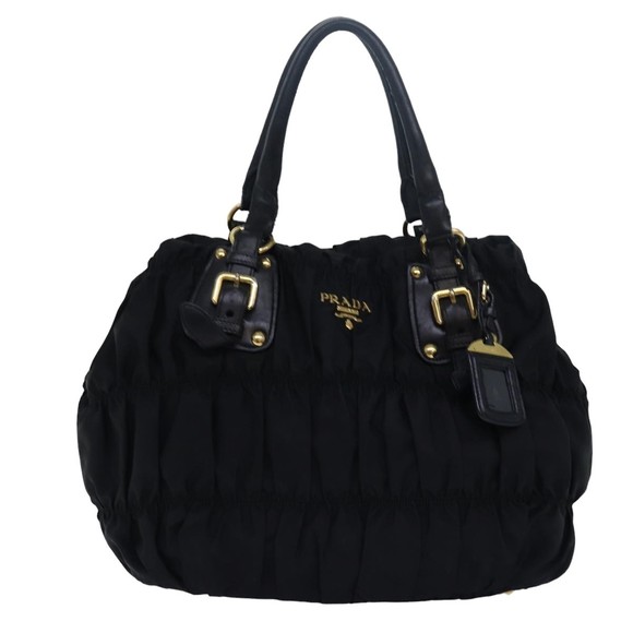 PRADA Hand Bag Nylon Black Auth mr281 - Picture 13 of 16